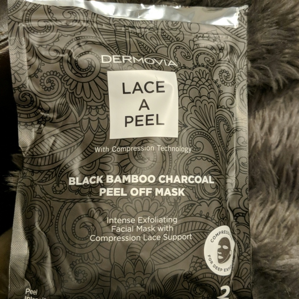 Charcoal Bamboo, Lace Peel Off Face Mask